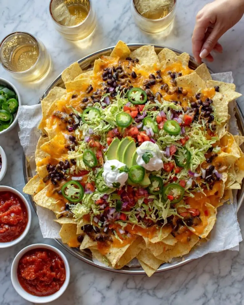 Loaded Ground Turkey Nachos with Black Beans Recipe