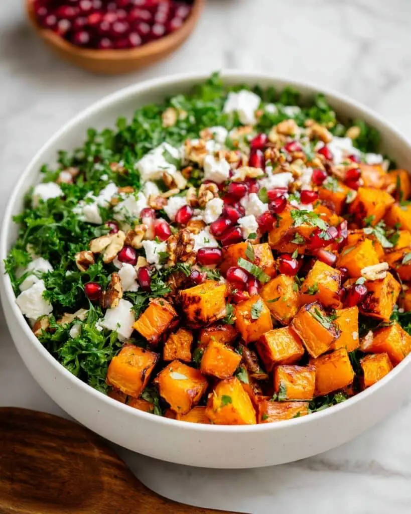Roasted Sweet Potato Salad with Cranberries, Pomegranate, and Goat Cheese Recipe