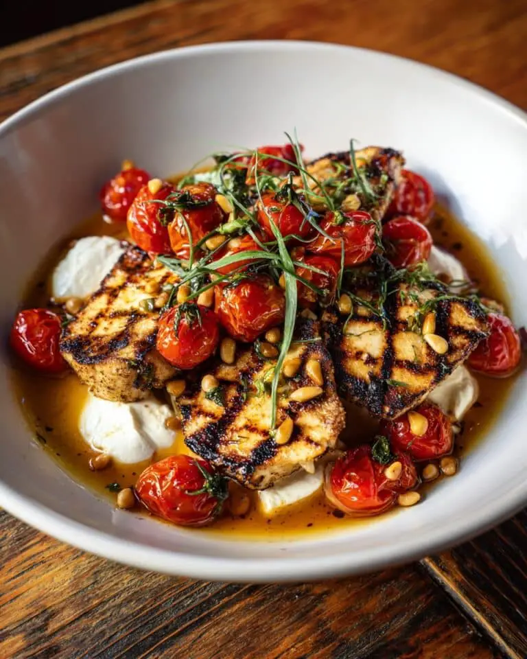 30-Minute Chicken with Braised Cherry Tomatoes and Burrata Recipe