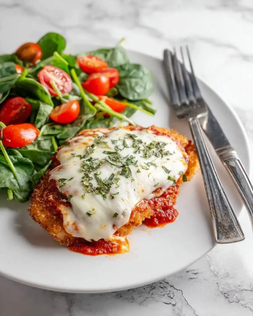 Crispy Healthy Chicken Parmesan in the Air Fryer Recipe