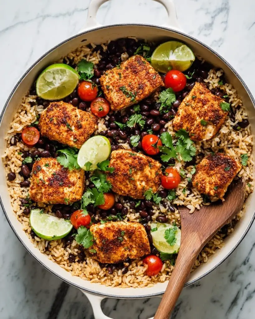 Mexican Chicken and Rice with Black Beans Recipe
