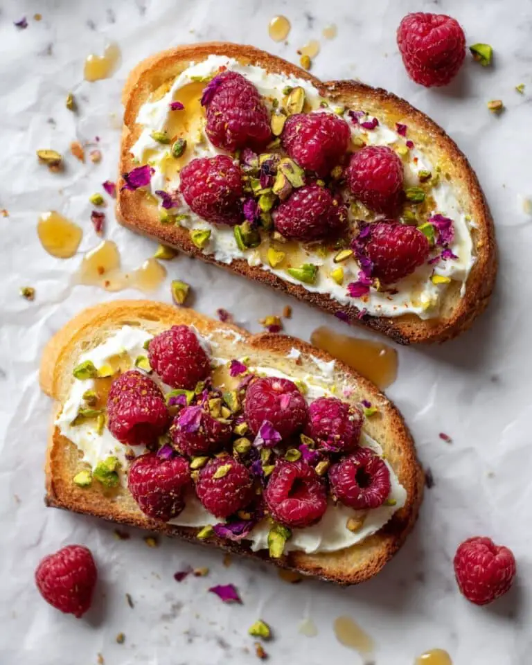Lemon Ricotta Raspberry Toast Recipe