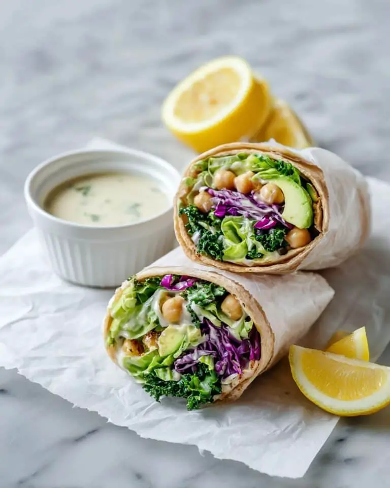 Caesar Wrap with Vegan Dressing Recipe