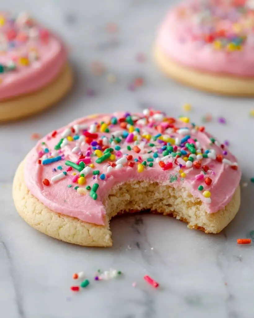 Almond Flour Sugar Cookies with Simple Vanilla Frosting Recipe