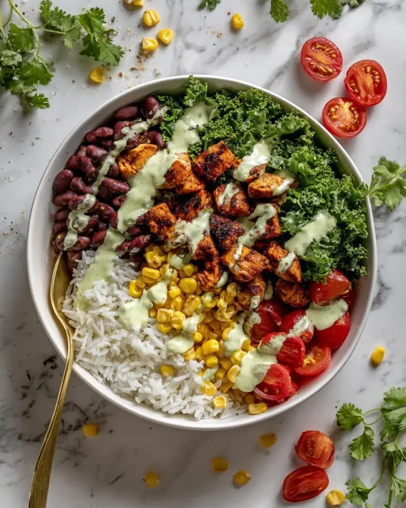Chicken Burrito Bowl Recipe (Meal Prep) Recipe