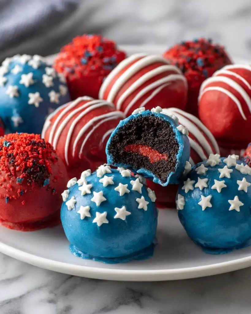 Patriotic Oreo Balls Recipe