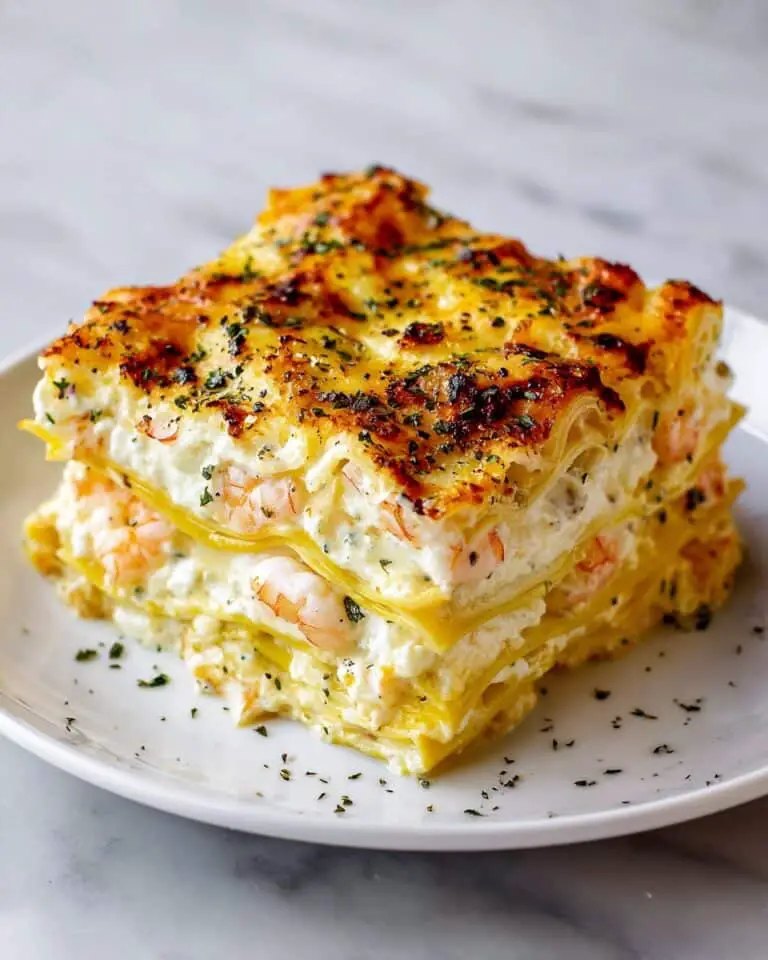Seafood Lasagna with Lobster and Shrimp Recipe
