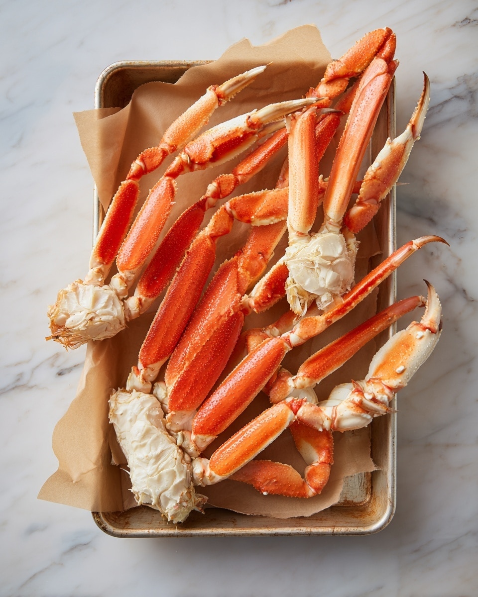 The image shows bright orange crab legs arranged around a clear glass bowl filled with melted yellow butter, which has small white flecks on its surface. A single crab leg is dipped into the butter, held by a woman's hand. There are lemon wedges with a pale yellow color placed beside the crab legs on a white plate. The background is a white marbled texture. photo taken with an iphone --ar 4:5 --v 7