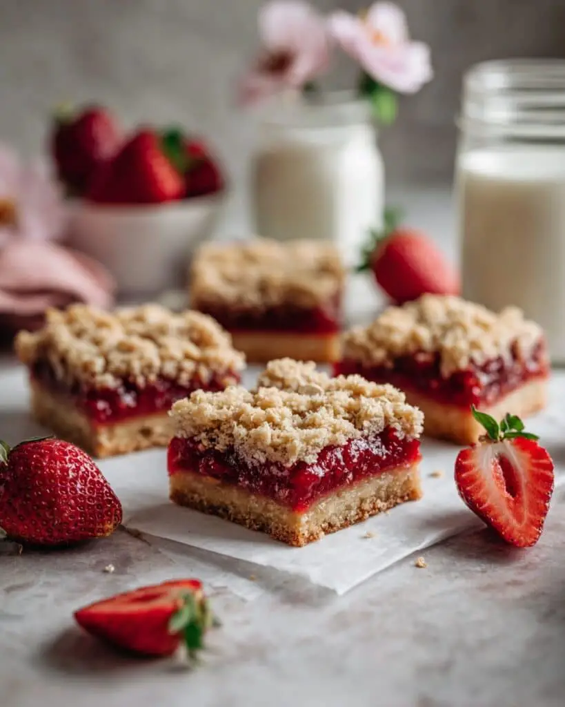 Strawberry Oatmeal Breakfast Bars Recipe