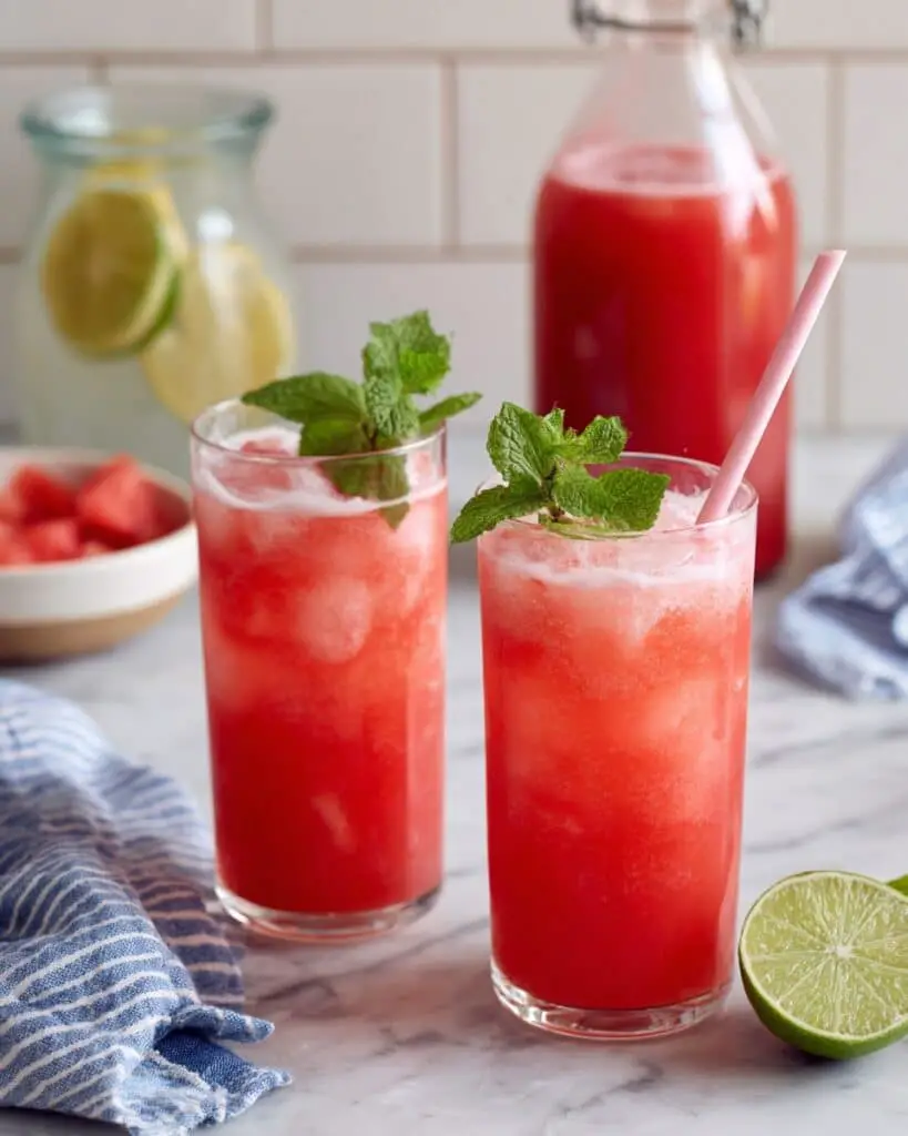 Refreshing Watermelon Juice with Lime and Ginger Recipe