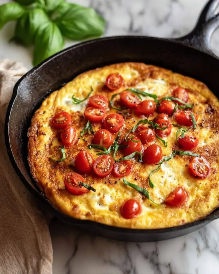 Crispy Mozzarella Pancake Skillet Recipe