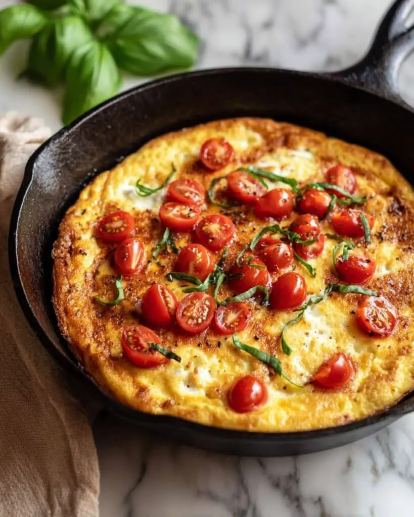 Crispy Mozzarella Pancake Skillet Recipe
