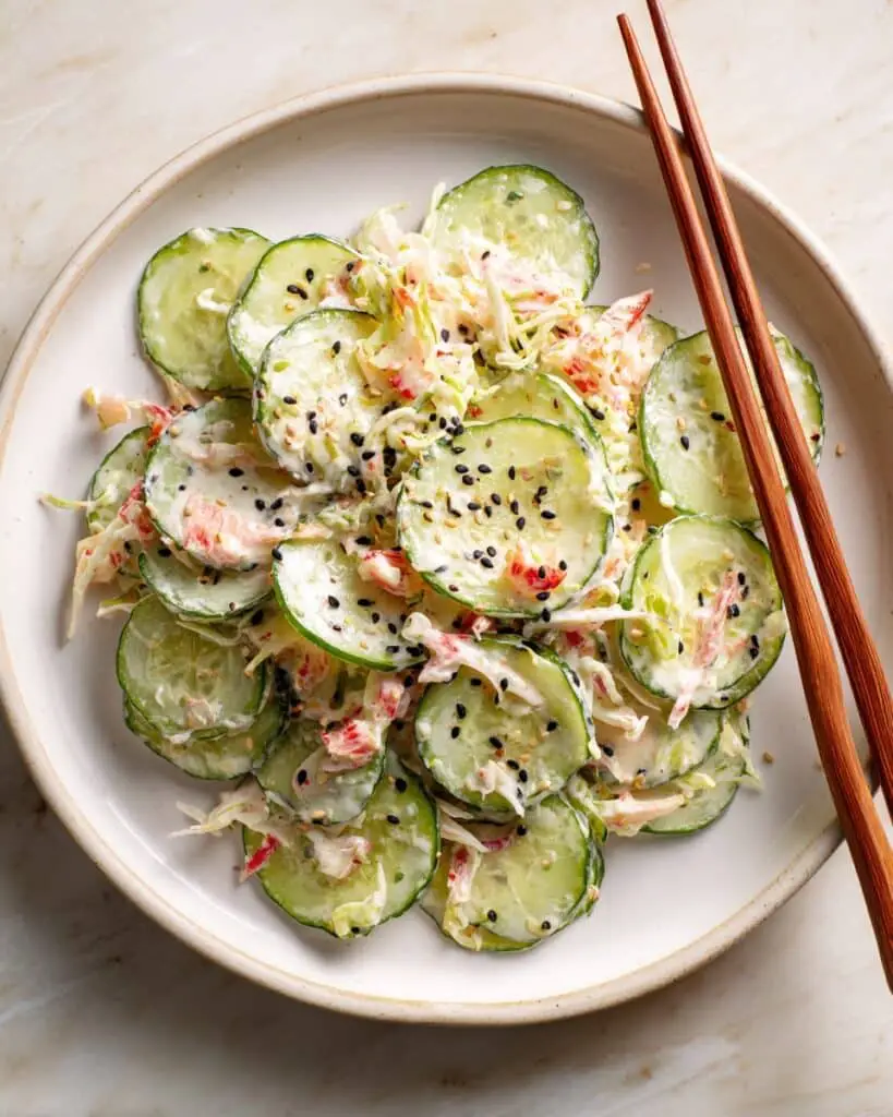 California Roll Cucumber Salad Recipe