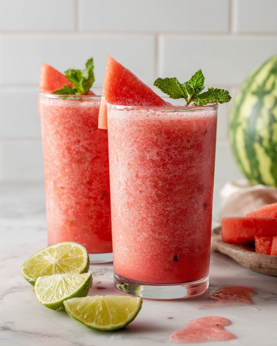 Watermelon Strawberry Banana Smoothie Recipe