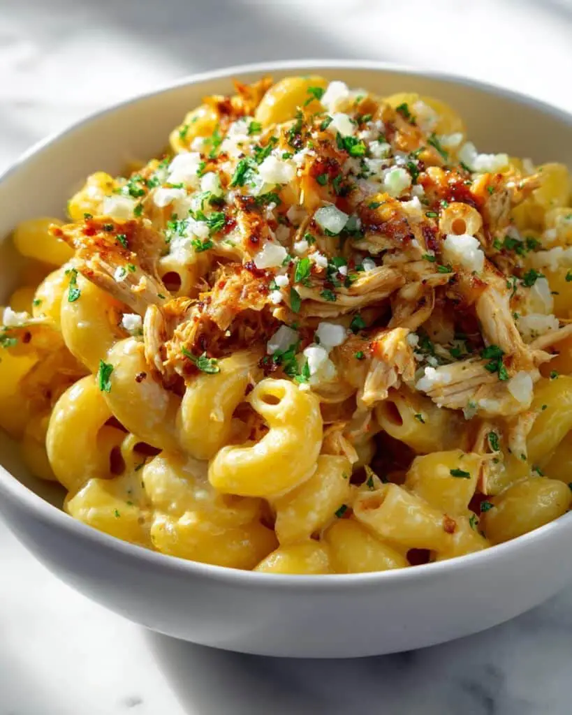 Buffalo Ranch Chicken Mac and Cheese Recipe
