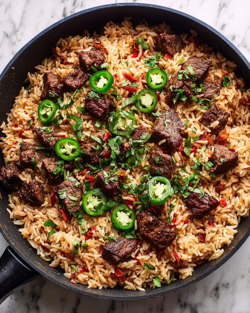 Cowboy Beef and Rice Skillet Recipe