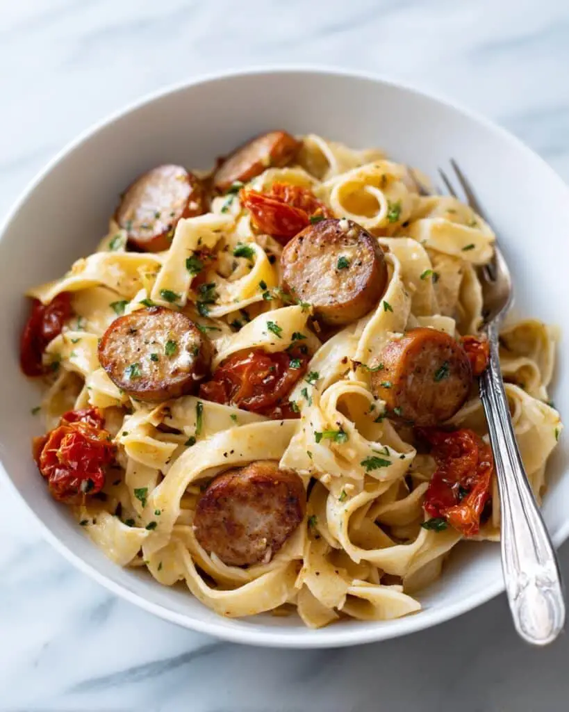 Creamy Cajun Sausage Pasta Recipe