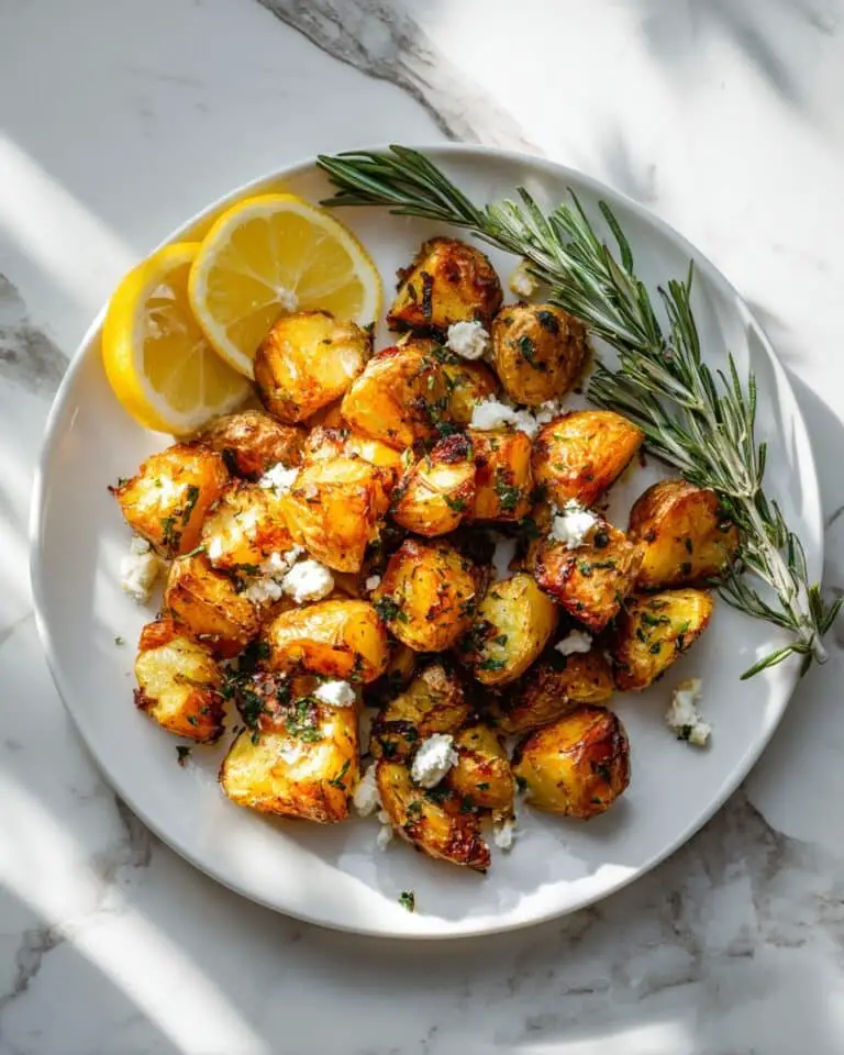 Lemon Greek Feta Potatoes Recipe