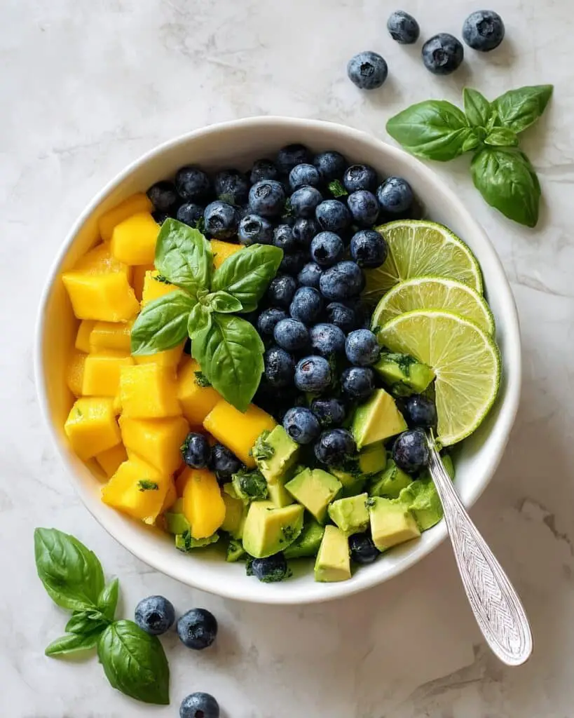 Mango Avocado Salad with Blueberries Recipe