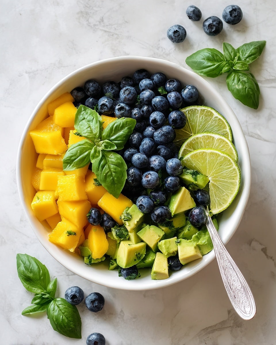 Mango Avocado Salad with Blueberries Recipe