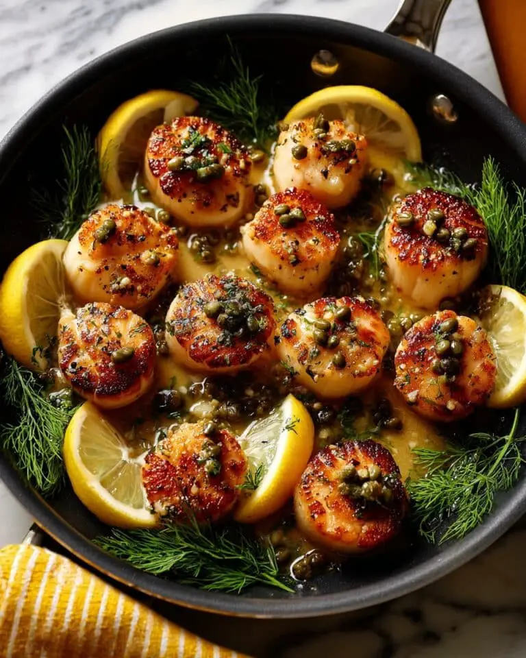 Lemon Pan Seared Scallops Recipe