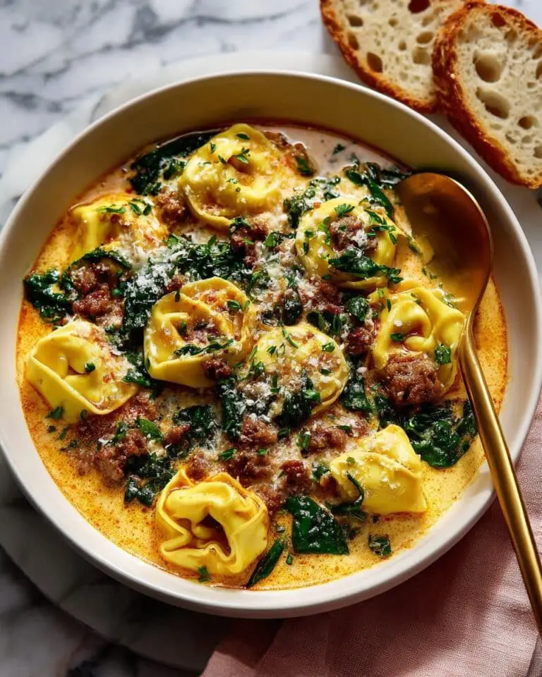 Butternut Squash & Sausage Tortellini Soup Recipe