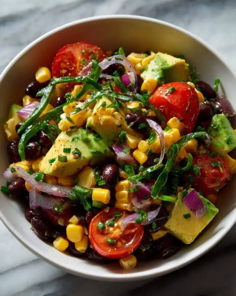 Creamy Avocado Corn and Black Bean Salad Recipe