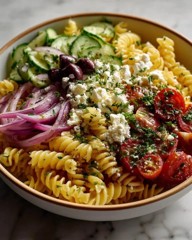 Greek Pasta Salad with Feta Recipe