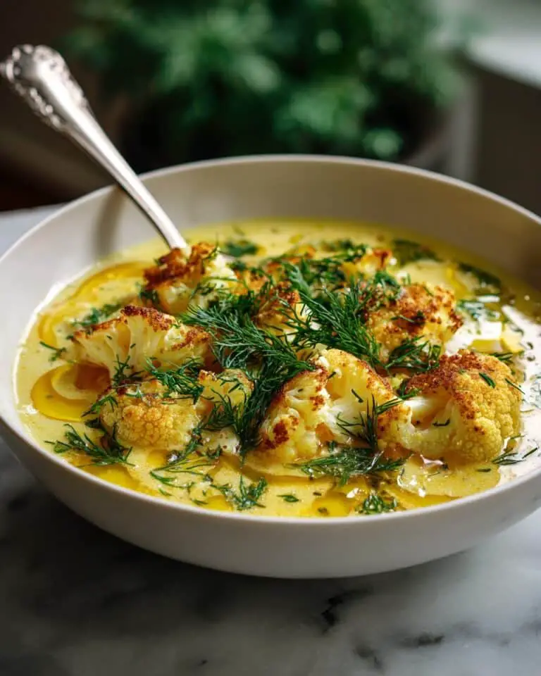 Creamy Roasted Cauliflower Soup Recipe