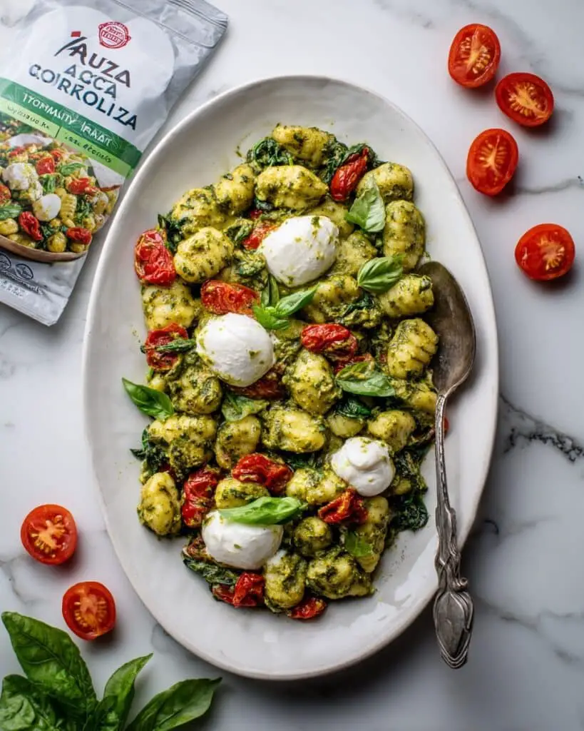 Pesto Gnocchi Roasted Tomato Salad Recipe