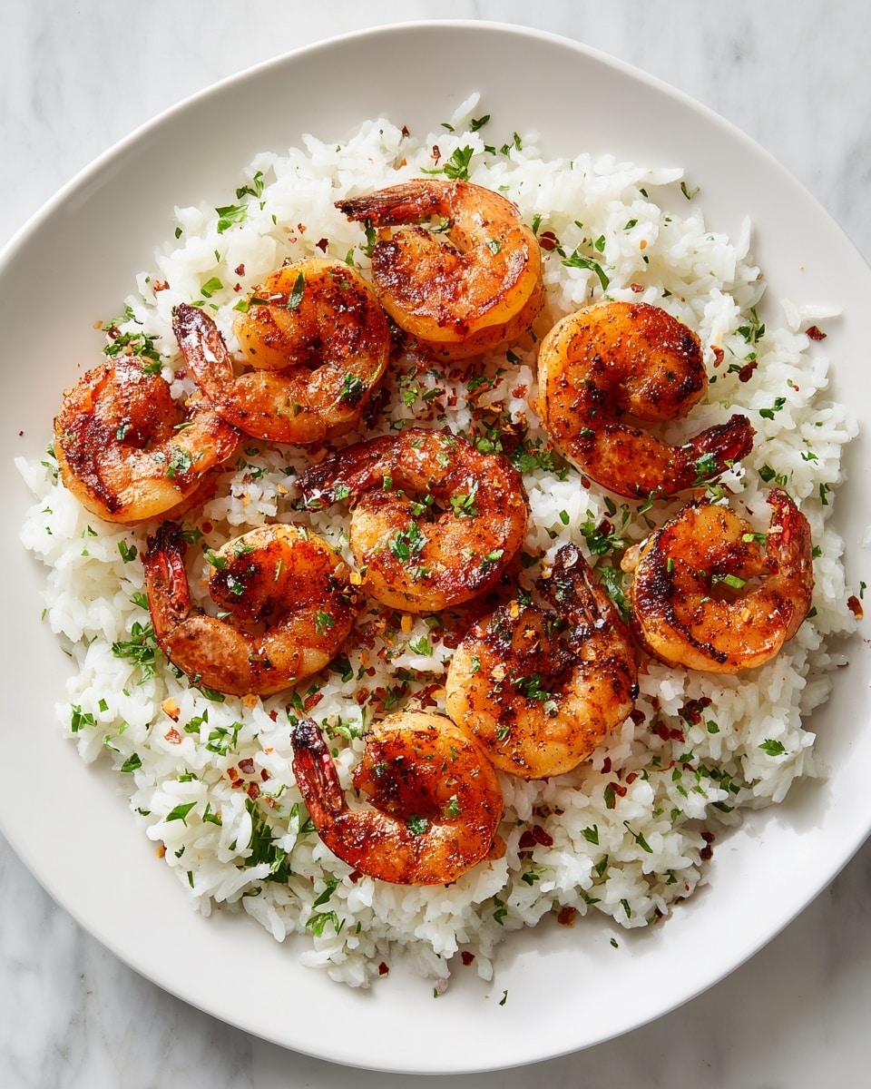 Garlic Butter Shrimp Rice Skillet Recipe