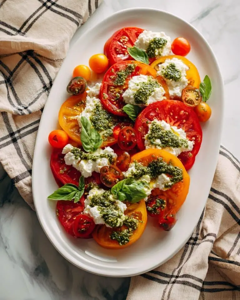 Creamy Burrata Salad with Fresh Vegetables Recipe