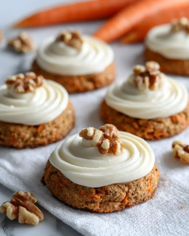 Walnut Carrot Cake Cookies with Cream Cheese Frosting Recipe