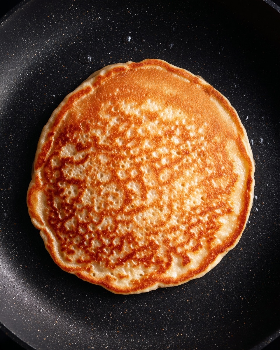 A stack of six golden brown pancakes with a slightly crispy texture stands tall on a white plate with a subtle greenish tint. The top pancake is decorated with three pale yellow banana slices, while additional banana slices rest on the plate's edge. A silver fork lies to the left side of the pancakes, angled diagonally. In the background, a clear glass cup filled with dark amber syrup sits on a white marbled surface, and a light gray cloth is casually placed nearby. photo taken with an iphone --ar 4:5 --v 7
