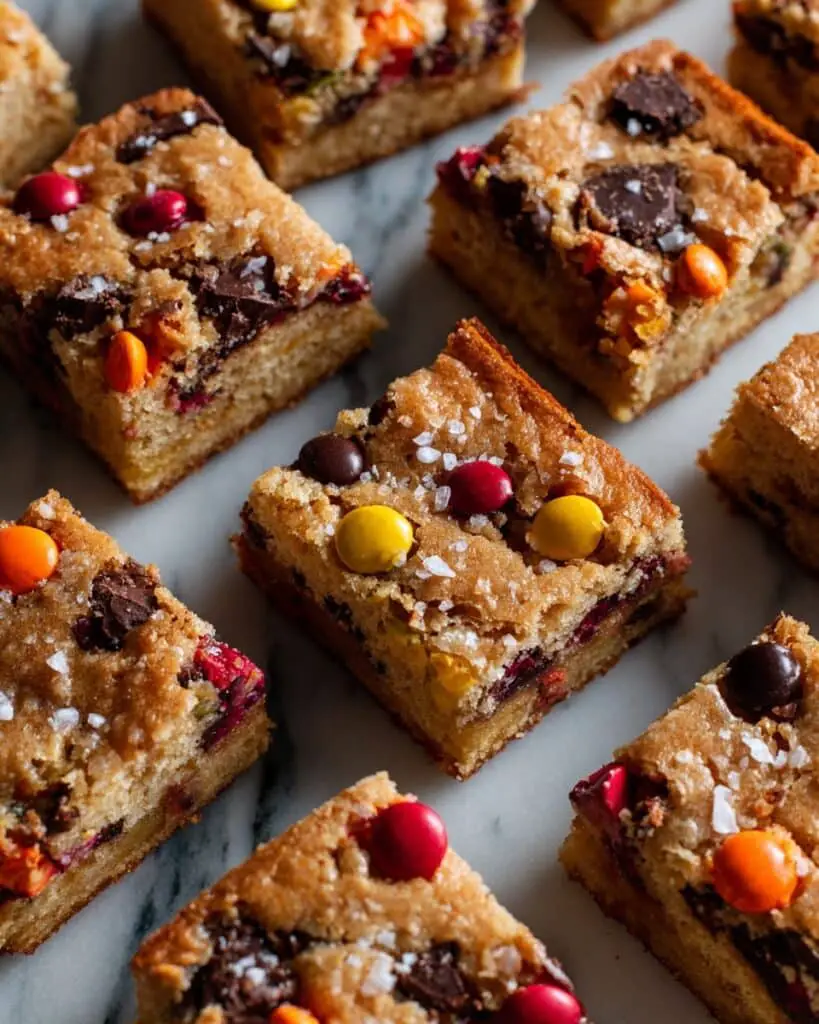 Thick & Chewy Candy Bar Blondies Recipe