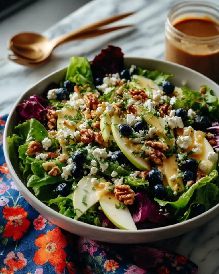 Apple Walnut Salad with Blueberries and Goat Cheese Recipe