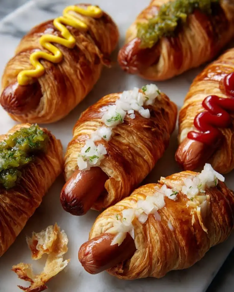 Perfectly Crispy Croissant Hot Dogs Recipe