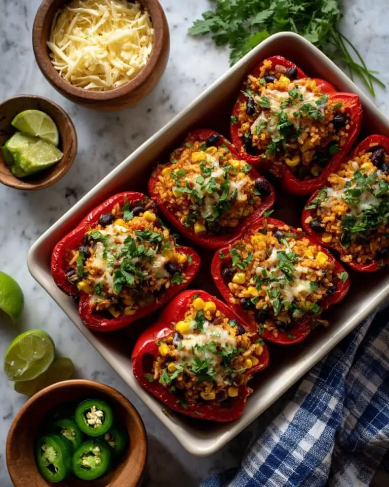 Cheesy Stuffed Peppers with Savory Fillings Recipe