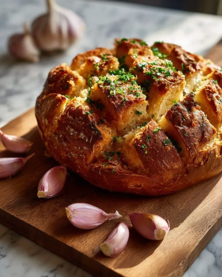 No-Knead Garlic Bread Recipe