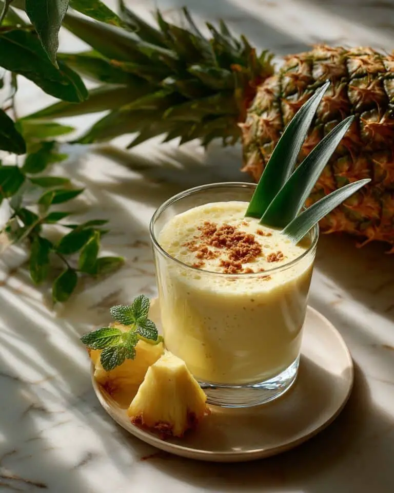 Tropical Pineapple Coconut Smoothie Recipe