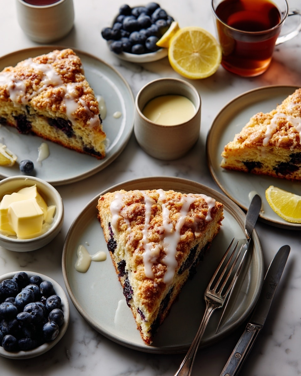 Simple Vegan Blueberry Scones Recipe - Recipe Image