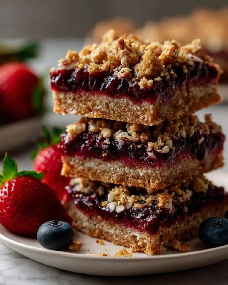 Healthy Berry Streusel Bars Recipe