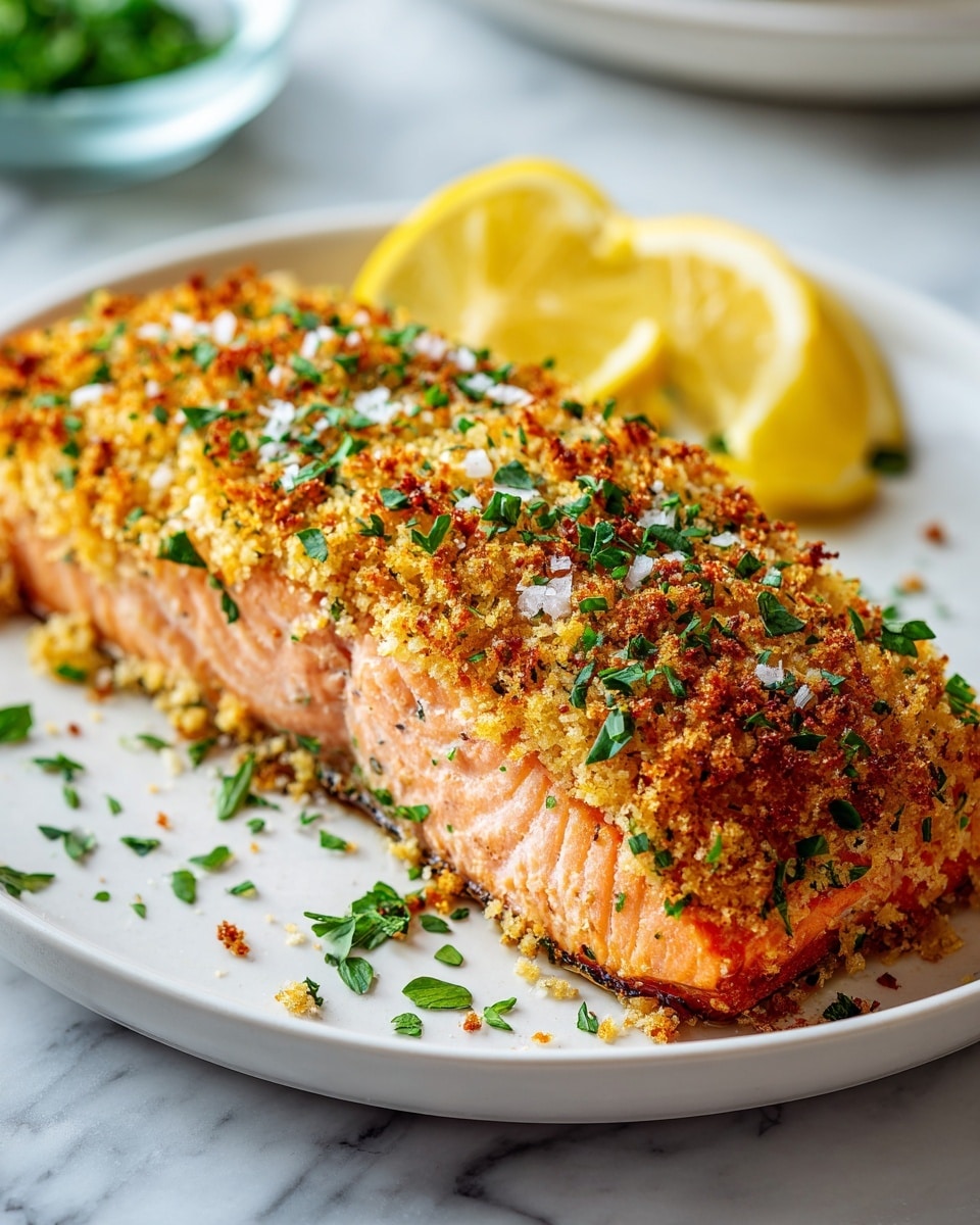 The image shows an overhead view of ingredients neatly arranged on a white marbled surface. There are three pieces of salmon fillets with a pale topping on the left side, each with a visible crispy skin edge and orange flesh. Above the salmon are a block of yellow Swiss cheese with holes, half a lemon showing its juicy interior, purple onions, and small brown mushrooms in a cluster on the top right. To the left of the salmon are two small green cucumbers. Below the salmon and cucumbers is a small bowl filled with a light yellow crumbly mixture. Scattered nearby are whole garlic cloves, a small onion, and five brown eggs. There are also small white bowls containing olive oil, salt, and other seasonings placed near the eggs. A bunch of green herbs, likely dill, lies on the lower right side. The colors are warm and natural, with a mix of earthy browns, vibrant greens, and orange tones from the salmon. The overall arrangement is visually balanced. photo taken with an iphone --ar 4:5 --v 7