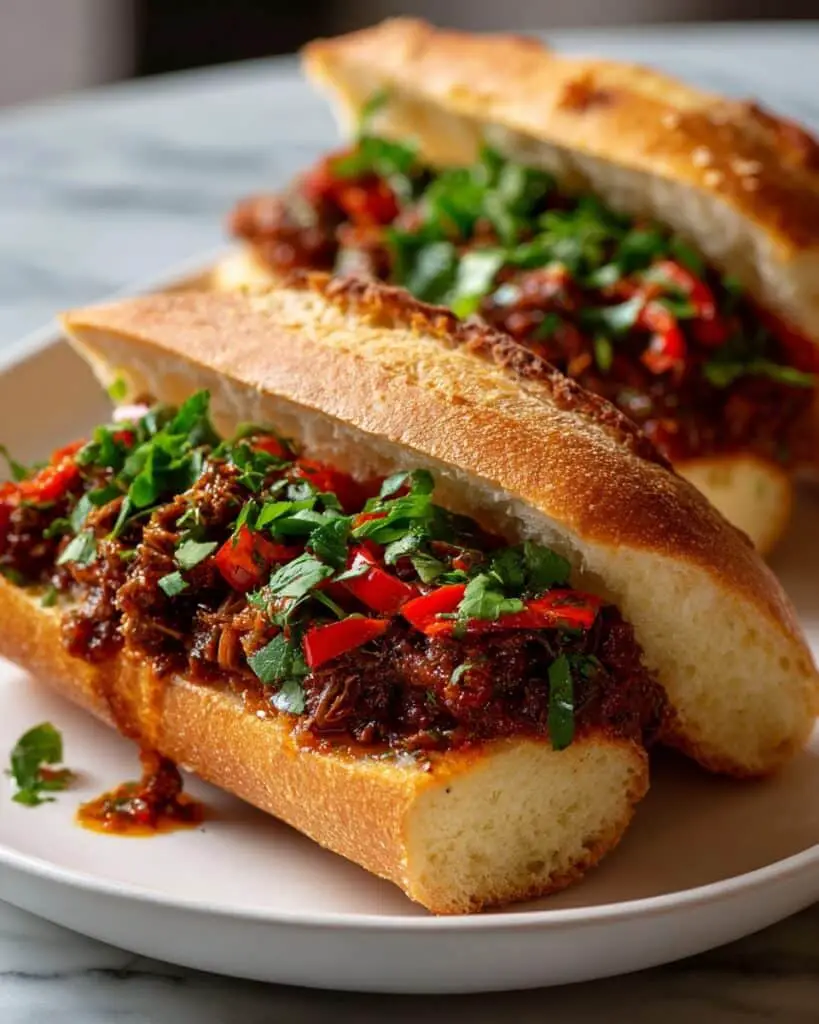 Crockpot Italian Beef Sandwiches Recipe