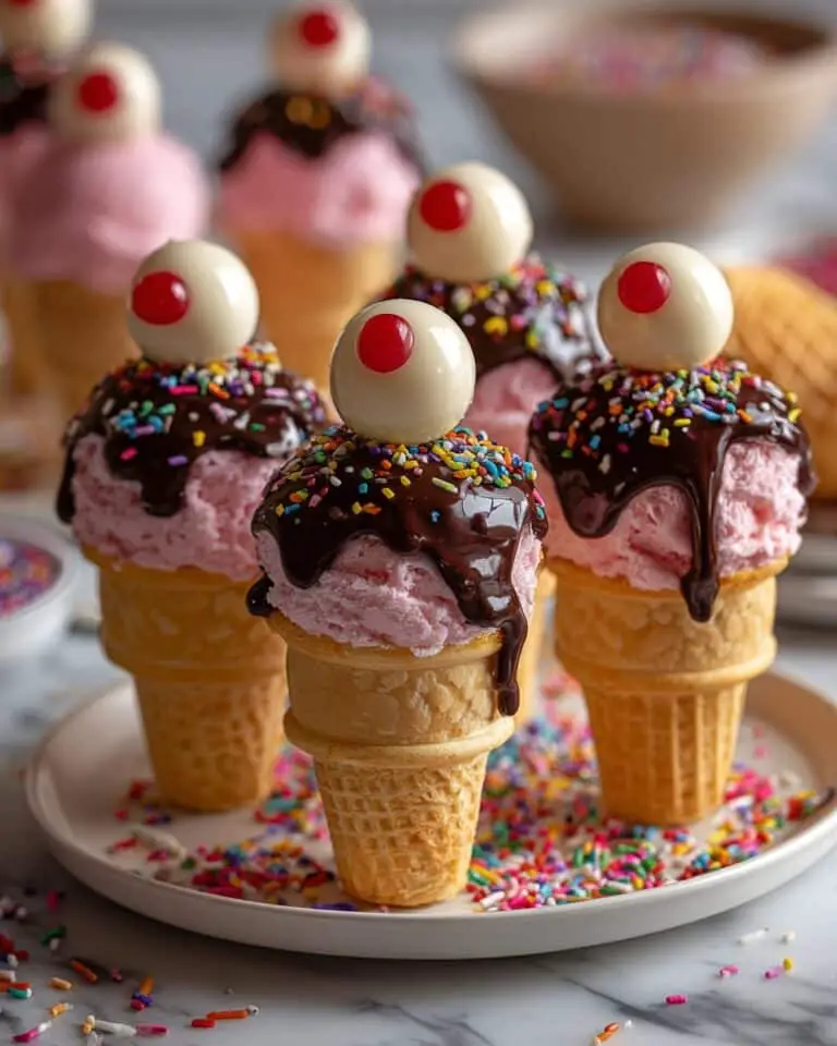 Ice Cream Cone Cake Pops Recipe