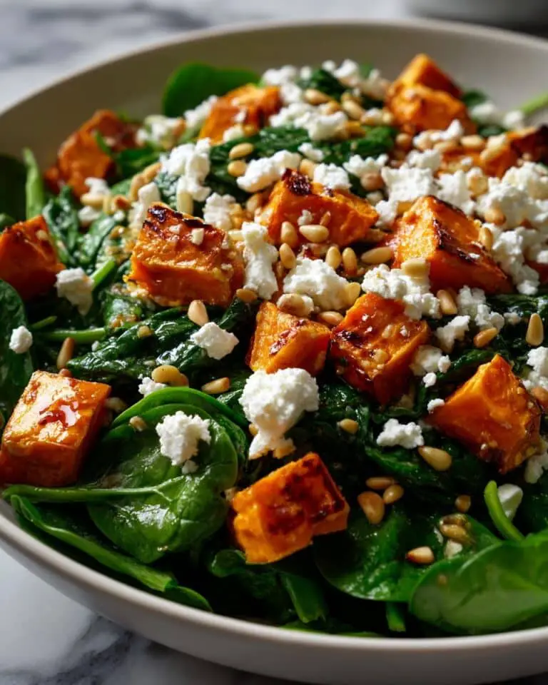 Roast Pumpkin, Spinach, and Feta Salad Recipe