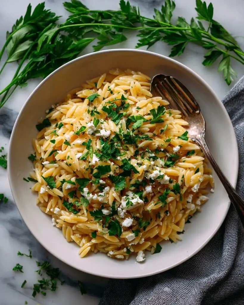 Garlic Parmesan Orzo Recipe
