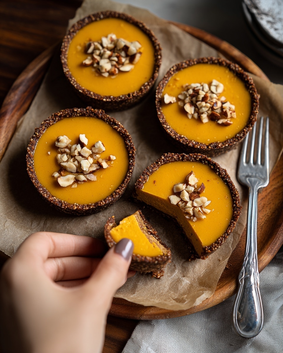 Salted Caramel Pumpkin Cheesecakes Recipe