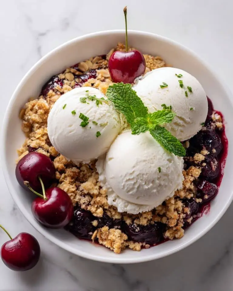 Homemade Cherry Crisp Recipe