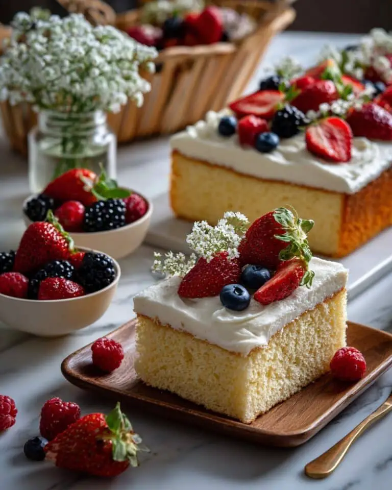 Berries and Cream Cake Recipe